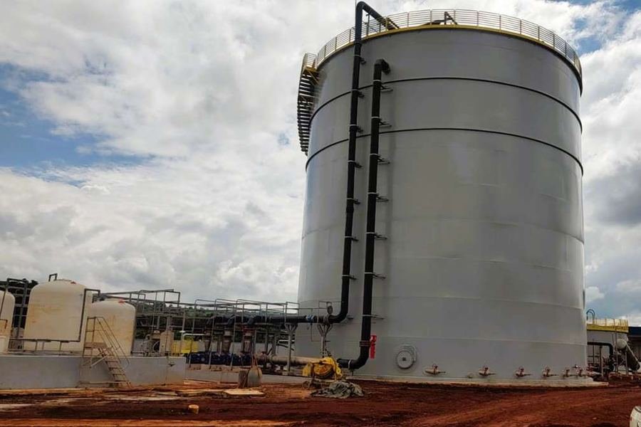 Instalação de PEAD em torre de resfriamento finalizada e em operação